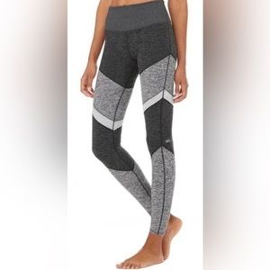 Alo Yoga High Waisted Alosoft Sheila Color Block Leggings Size Small